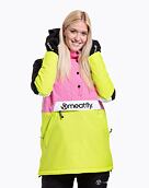 Dámska bunda SNB & SKI Meatfly Aiko, Acid Lime/Hot Pink