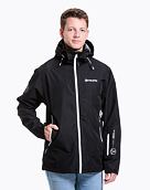 Pánska hardshell bunda Meatfly Bryce, Black Ripstop
