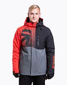 Pánska SNB & SKI bunda Meatfly Shader, Ferrari Red/Dark Grey