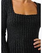Dámske tričko Rip Curl Open Neck Cosy Ls, Black Marle