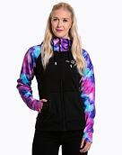 Dámska technická mikina Meatfly Alisha, Purple Aquarel/Black