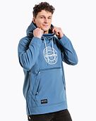 Pánska softshell bunda Meatfly Jax, Slate Blue
