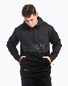 Pánska technická mikina Meatfly Tason, Black Heather/Black