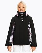Dámska zimná bunda Roxy Galaxy Girl, True Black Blurry Flower