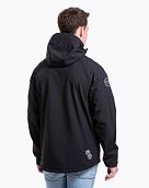 Pánska softshell bunda Meatfly Rasmussen, Logo Black