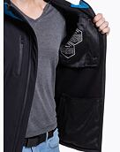 Pánska softshell bunda Meatfly Rasmussen, Logo Black