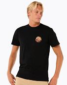 Pánske tričko Rip Curl Wettie Passage Icon, Black