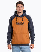 Pánská technická mikina Gravel, Heather Navy / Brown Sugar