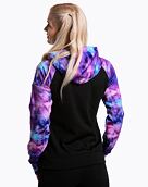 Dámska technická mikina Meatfly Alisha, Purple Aquarel/Black