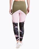 Dámske legíny Meatfly Arabel, Olive/Storm Camo Pink