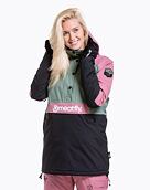 Dámska bunda SNB & SKI Meatfly Aiko, Sea Spray/Black