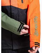 Pánska SNB & SKI bunda Meatfly Shader, Orange / Bronze Green