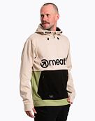 Pánska technická mikina Meatfly Tason, Sand/Black