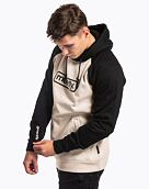 Pánska technická mikina Meatfly Gravel, Sand/Black