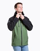 Pánska softshell bunda Meatfly Rasmussen, Forest Green/Black