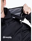 Pánska hardshell bunda Meatfly Bryce, Black Ripstop