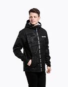 Pánska street bunda Meatfly Finn, Morph Black Emboss