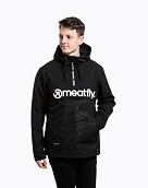 Pánska street bunda Meatfly Garen, Morph Black Emboss