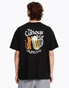 Pánske tričko Volcom Curious Cat, Black