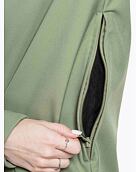 Dámska softshell bunda Meatfly Alita, Olive/White